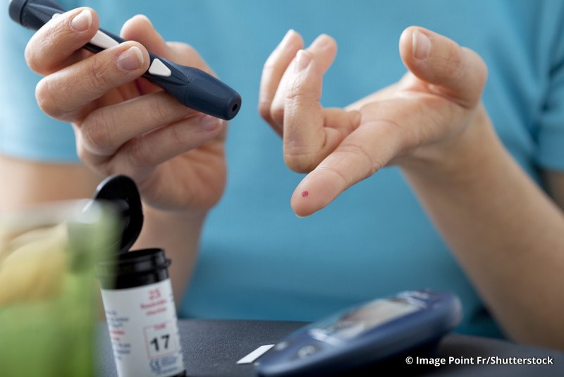 Diabetes Blutzuckerwerte durch Diabetes Test bestimmen.
